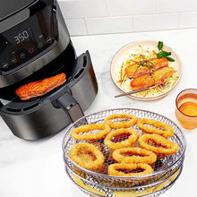 Load image into Gallery viewer, Air Fryer Accessories 8-inch Three Layer Round Grill Steam Rack, Round