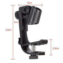 Load image into Gallery viewer, 2 PCS  Adjustable Clip On Drum Rim Shock Mount Microphone Mic Clamp Holder, M00661