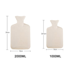 Load image into Gallery viewer, Detachable Washing Cloth Cover Rubber Hot Water Bag Can Be Intervened, Pink Rabbit 2000ML, Gray Clouds 2000ML, Blue Bears 2000ML, Green Star Rabbit 2000ML, Pink Rabbit 1000ML, Gray Clouds 1000ML, Blue Bear 1000ML, Green Star Rabbit 1000ML
