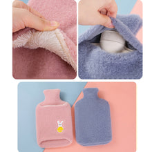 Load image into Gallery viewer, Detachable Washing Cloth Cover Rubber Hot Water Bag Can Be Intervened, Pink Rabbit 2000ML, Gray Clouds 2000ML, Blue Bears 2000ML, Green Star Rabbit 2000ML, Pink Rabbit 1000ML, Gray Clouds 1000ML, Blue Bear 1000ML, Green Star Rabbit 1000ML