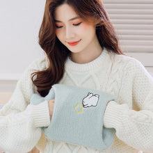Load image into Gallery viewer, Detachable Washing Cloth Cover Rubber Hot Water Bag Can Be Intervened, Pink Rabbit 2000ML, Gray Clouds 2000ML, Blue Bears 2000ML, Green Star Rabbit 2000ML, Pink Rabbit 1000ML, Gray Clouds 1000ML, Blue Bear 1000ML, Green Star Rabbit 1000ML