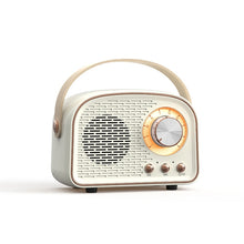 Load image into Gallery viewer, DW21 Vintage Radio BT Speaker Support TF Card/U Disk to Play, White, Dark Green, Light Green, Pink, Wood Grain