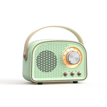 Load image into Gallery viewer, DW21 Vintage Radio BT Speaker Support TF Card/U Disk to Play, White, Dark Green, Light Green, Pink, Wood Grain