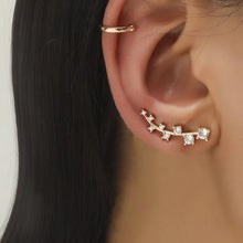 Load image into Gallery viewer, Simple Small Drilling Lug Clip Geometric Zircon Earrings, DZ-523, DZ-522, DZ-521, DZ-520, DZ-519, DZ-518, DZ-517, DZ-516, DZ-515, DZ-514, DZ-513, DZ-512, DZ-510, DZ-509