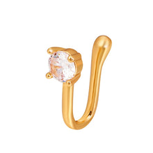 Load image into Gallery viewer, U-shaped Nose Clip Copper Inlaid With Zircon Nose Decoration, Color: G-189 Silver, G-364 Gold, G-365 Silver, G-247 Gold, G-248 Silver, G-251 Gold, G-252 Silver, G-253 Gold, G-254 Silver, G-235 Gold, G-236 Silver, G-231 Gold, G-232 Silver, G-249 Gold   ...