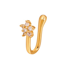 Load image into Gallery viewer, U-shaped Nose Clip Copper Inlaid With Zircon Nose Decoration, Color: G-189 Silver, G-364 Gold, G-365 Silver, G-247 Gold, G-248 Silver, G-251 Gold, G-252 Silver, G-253 Gold, G-254 Silver, G-235 Gold, G-236 Silver, G-231 Gold, G-232 Silver, G-249 Gold   ...