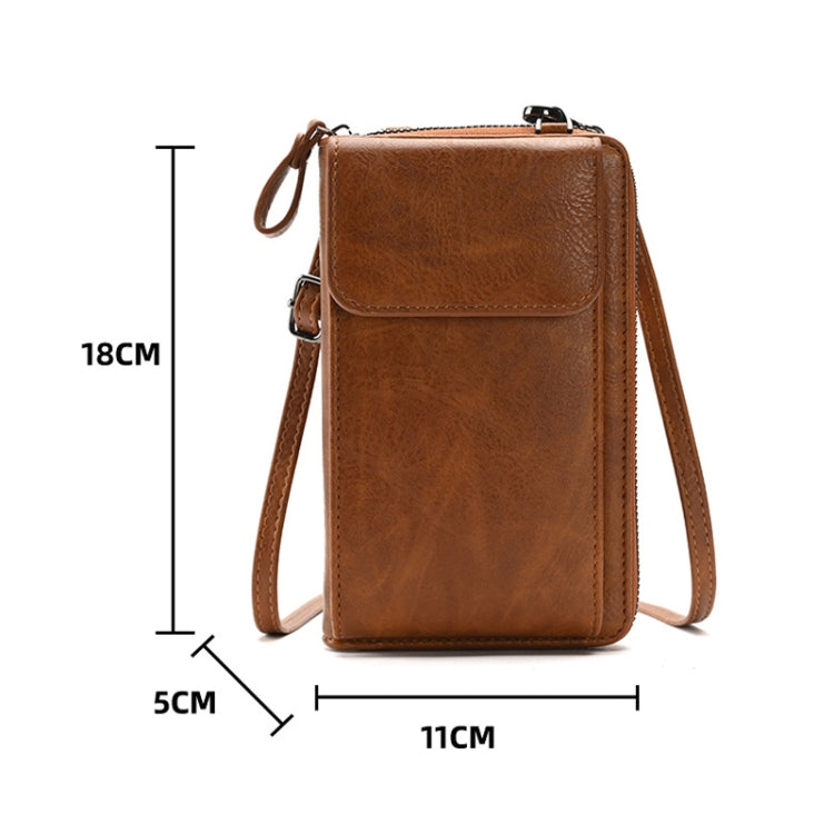 Lady Purse Shoulder Crossbody Bag Multi-functional Mobile Phone Bag, Style 1 Red, Style 1 Blue, Style 1 Black, Style 1 Brown, Style 1 Beige