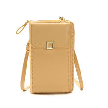 Load image into Gallery viewer, Ladies Cross-body Shoulder Bag Long Purse Mobile Phone Bag, Style 2 White, Style 2 Yellow, Style 2 Black, Style 2 Light Purple, Style 2 Apricot