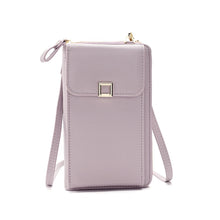 Load image into Gallery viewer, Ladies Cross-body Shoulder Bag Long Purse Mobile Phone Bag, Style 2 White, Style 2 Yellow, Style 2 Black, Style 2 Light Purple, Style 2 Apricot