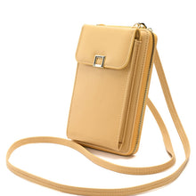 Load image into Gallery viewer, Ladies Cross-body Shoulder Bag Long Purse Mobile Phone Bag, Style 2 White, Style 2 Yellow, Style 2 Black, Style 2 Light Purple, Style 2 Apricot