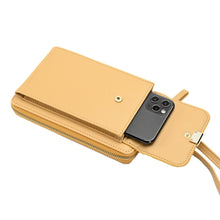 Load image into Gallery viewer, Ladies Cross-body Shoulder Bag Long Purse Mobile Phone Bag, Style 2 White, Style 2 Yellow, Style 2 Black, Style 2 Light Purple, Style 2 Apricot