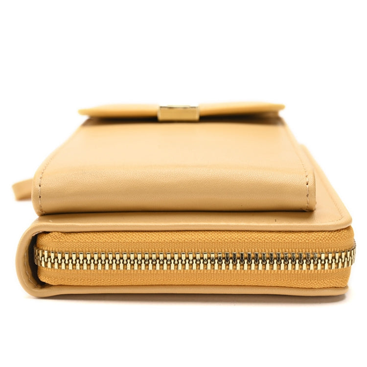 Ladies Cross-body Shoulder Bag Long Purse Mobile Phone Bag, Style 2 Black, Style 2 Light Purple, Style 2 Apricot, Style 2 White, Style 2 Yellow