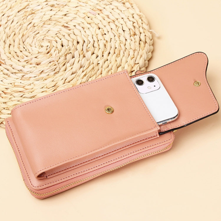 Shoulder Crossbody Bag Large Capacity Ladies Long Purse Mobile Phone Bag, Style 3 Blue, Style 3 Black, Style 3 Pink, Style 3 Apricot, Style 3 Yellow, Style 3 Red