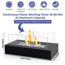 Load image into Gallery viewer, Tabletop Outdoor Alcohol Fireplace Lamp Flame Heater Metal Fireplace, Metal Fireplace