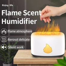 Load image into Gallery viewer, 200ML Simulation Flame Aromatherapy Diffuser Humidifier Ultrasonic Air Purifier