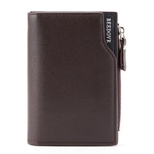 Load image into Gallery viewer, BEEDOVR 9902 Men Short Wallet Multi-card Zipper ID Bag, BEEDOVR 9902 Black, BEEDOVR 9902 Brown