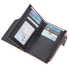 Load image into Gallery viewer, BEEDOVR 9902 Men Short Wallet Multi-card Zipper ID Bag, BEEDOVR 9902 Black, BEEDOVR 9902 Brown