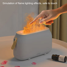 Load image into Gallery viewer, Simulation Flame Aromatherapy Humidifier Bedroom Ambient Light, White, Green, Gray, 3 Colors (RGB)