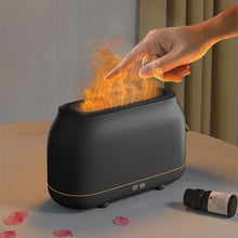 Load image into Gallery viewer, Simulation Flame Aromatherapy Humidifier Bedroom Ambient Light, White, Green, Gray, 3 Colors (RGB)