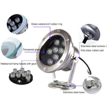 Load image into Gallery viewer, LED Underwater Light Pool Fish Pond Fountain Waterproof Landscape Light, 3W, 6W, 9W, 12W, 18W, 24W