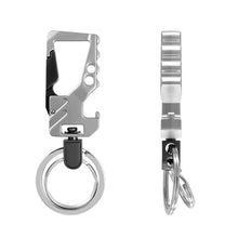 Load image into Gallery viewer, 2 PCS QP-131 Multifunctional Double Ring Car Keychain Bottle Opener Carabiner
