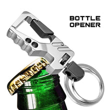 Load image into Gallery viewer, 2 PCS QP-131 Multifunctional Double Ring Car Keychain Bottle Opener Carabiner