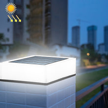 Load image into Gallery viewer, TS-S5306 Outdoor Solar Column Head Lamp IP68 Waterproof Lawn Yard Light, Style:, Three Color Switch, RGB Gradient + Color Fixing
