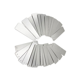 20 PCS Portable Waterproof Aluminum Plant Tags Waterproof Plant Label, 82 x 25mm 20pcs