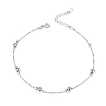 Load image into Gallery viewer, SCT005 S925 Silver Anklet White Gold Plated Anklet, SCT005