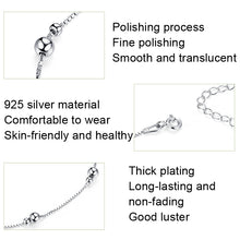 Load image into Gallery viewer, SCT005 S925 Silver Anklet White Gold Plated Anklet, SCT005