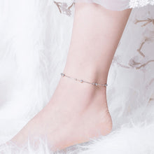 Load image into Gallery viewer, SCT005 S925 Silver Anklet White Gold Plated Anklet, SCT005