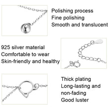 Load image into Gallery viewer, SCT003 Cat Bell 925 Silver Anklet White Gold Plated Simple Ladies Anklet, SCT003