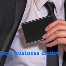 Load image into Gallery viewer, ZT-1563 RFID Anti-theft Aluminum Alloy Multi-compartment Business Card Case Card Holder, Black, Silver