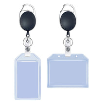 Load image into Gallery viewer, Multifunctional Retractable Waterproof Card Case Keychain Ring Card Sleeve