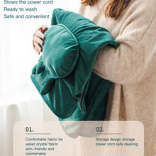 Load image into Gallery viewer, AI-540 72x115cm USB Body Warmer Blanket Office Heater Electric Heating Shawl, 72x115cm Pink Rabbit Stripes, 72x115cm Khaki Elk Stripes, 72x115cm Green, 72x115cm Pink, 72x115cm Gray Cat Stripes