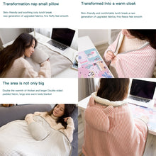 Load image into Gallery viewer, AI-540 72x115cm USB Body Warmer Blanket Office Heater Electric Heating Shawl, 72x115cm Pink Rabbit Stripes, 72x115cm Khaki Elk Stripes, 72x115cm Green, 72x115cm Pink, 72x115cm Gray Cat Stripes
