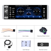 Load image into Gallery viewer, A2905 5.1 inch IPS Capacitive Screen Single Butt Carplay Player, Style:, Standard, Standard+4 Light Camera, Standard+8 Light Camera, Standard+12 Light Camera, Standard+AHD Light Camera
