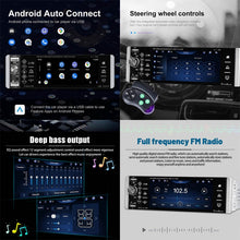 Load image into Gallery viewer, A2905 5.1 inch IPS Capacitive Screen Single Butt Carplay Player, Style:, Standard, Standard+4 Light Camera, Standard+8 Light Camera, Standard+12 Light Camera, Standard+AHD Light Camera