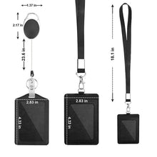 Load image into Gallery viewer, ZT-6330 3 in 1 PU Leather ID Card Retractable Buckle Halter Protective Case, ZT-6330