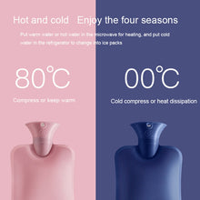 Load image into Gallery viewer, Large Explosion-proof Water-injected PVC Warm Water Bag, Spec:, 1000ml (Light Pink), 1000ml (Leather Pink), 1000ml (Orange), 1000ml (Bean Green), 1000ml (Light Gray), 1000ml (Dark Gray), 1000ml (Navy Blue), 1000ml (Sky Blue), 2000ml (Light Pink)       ...