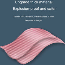 Load image into Gallery viewer, Large Explosion-proof Water-injected PVC Warm Water Bag, Spec:, 1000ml (Light Pink), 1000ml (Leather Pink), 1000ml (Orange), 1000ml (Bean Green), 1000ml (Light Gray), 1000ml (Dark Gray), 1000ml (Navy Blue), 1000ml (Sky Blue), 2000ml (Light Pink)       ...