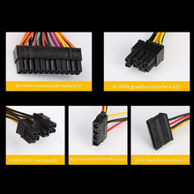 Load image into Gallery viewer, EVESKY  700WS  ATX 12V Computer Power Supply With 12cm Fan, 700WS