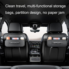 Load image into Gallery viewer, Car Seat Rear Leather Multi-function Convenient Storage Bag, Storage Bag (Black)