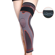 Load image into Gallery viewer, Nylon Knitted Riding Sports Extended Knee Pads, S, M, L
