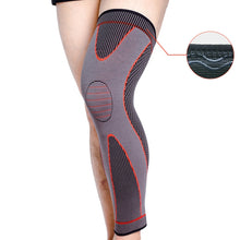 Load image into Gallery viewer, Nylon Knitted Riding Sports Extended Knee Pads, S, M, L