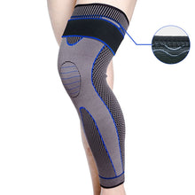 Load image into Gallery viewer, Nylon Knitted Riding Sports Extended Knee Pads, S, M, L