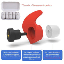 Load image into Gallery viewer, Anti-noise Sleep Earplugs Soundproof Earplugs, Red, Blue, Black