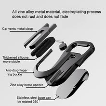 Load image into Gallery viewer, Multifunction Car Air Vent Phone Holder Finger Ring Phone Bracket Bottle Opener