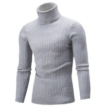 Load image into Gallery viewer, High-Collar Long-Sleeved Men Sweater Casual Thread Knit Clothes, M, L, XL, XXL, XXXL, XXXXL