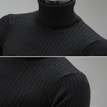 Load image into Gallery viewer, High-Collar Long-Sleeved Men Sweater Casual Thread Knit Clothes, M, L, XL, XXL, XXXL, XXXXL